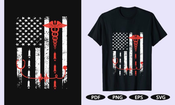 American Nurse Graphics for T-Shirt Designs