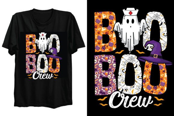 Boo Boo Crew Nurse T-Shirt Graphics