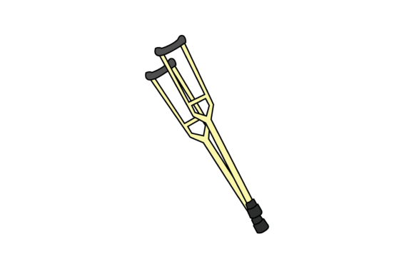 Crutches Medical Icon Graphics & Icons Review