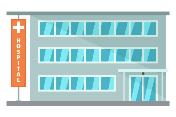 Hospital Facade Graphics & Illustrations Review