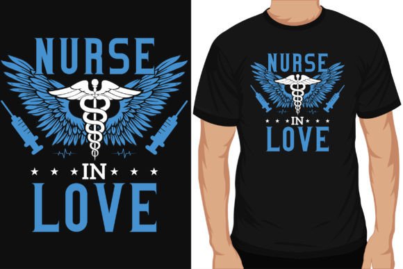 Nurse Graphics T-Shirt Design Vector Review