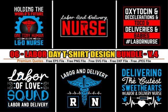 Nurse Labor Day Graphics & T-Shirt Designs