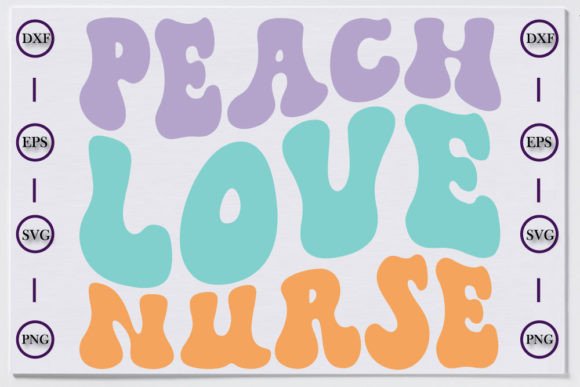 Nurse Retro Peach Graphics for T-Shirt Designs
