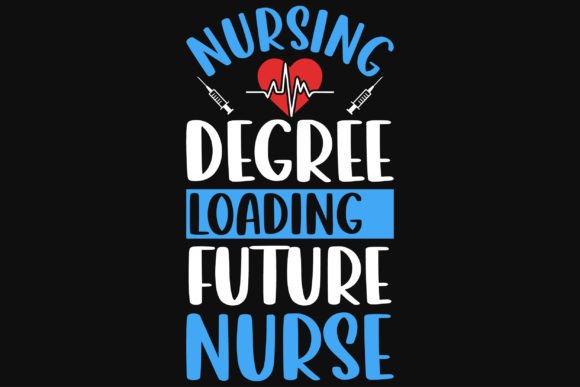 Nurse Typographic Tshirt Design: Graphics for T-Shirt Designs