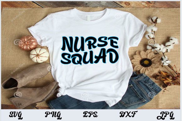 Retro Nurse Squad Graphics for T-Shirt Designs