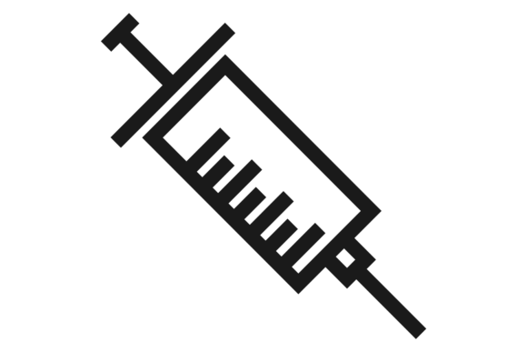 Syringe Line Icon: Graphics & Illustrations